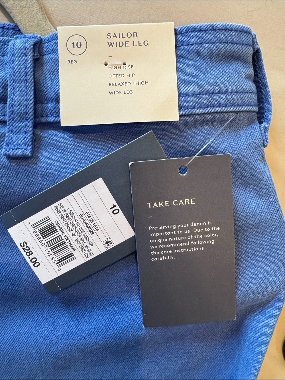 Universal Thread Bright Blue Flare Jeans - Picture 3 of 5